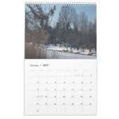 12-Month Ponds カレンダー (1月 2027)