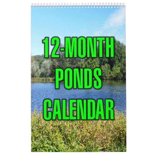12-Month Ponds カレンダー (カバー)