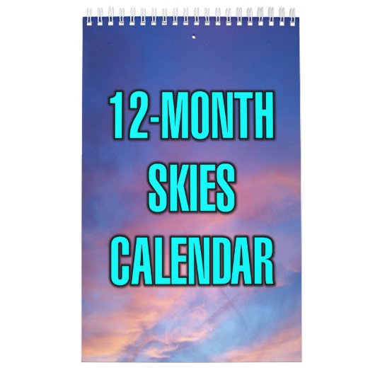 12-Month Skies カレンダー (カバー)