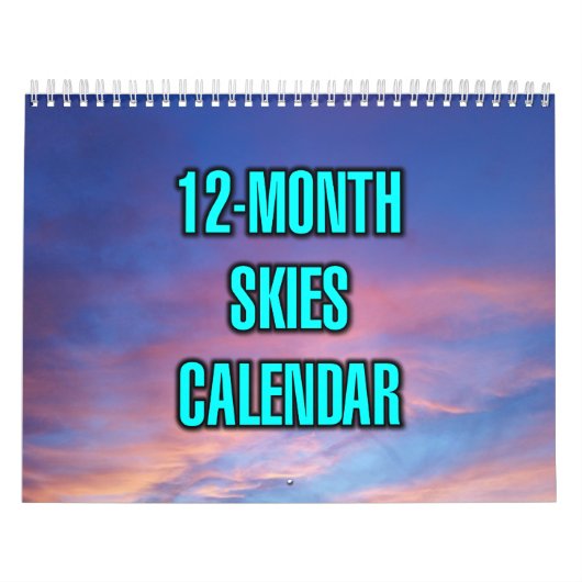 12-Month Skies カレンダー (カバー)