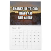 12-Month "Thanks Be To God That I Am..." カレンダー (2月 2027)
