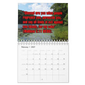 12-Month Words of Jesus Biblical Scripture Verses カレンダー (2月 2027)