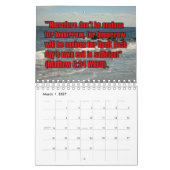 12-Month Words of Jesus Biblical Scripture Verses カレンダー (3月 2027)