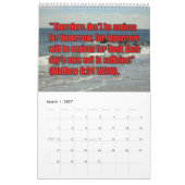 12-Month Words of Jesus Biblical Scripture Verses カレンダー (3月 2027)