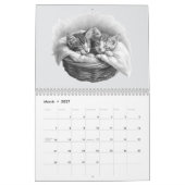 12 Months of Adorable Pencil Drawing Kittens カレンダー (3月 2027)