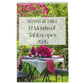 12 Months of Beautiful Tablescapes 2026 カレンダー