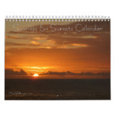 12 Months of Sunrise and Sunsets, Rd Edition カレンダー (カバー)