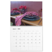 12 Months of Tablescapes Calendar 2026 カレンダー (3月 2026)
