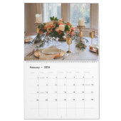 12 Months of Tablescapes Calendar 2026 カレンダー (2月 2026)