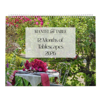 12 Months of Tablescapes Calendar 2026 カレンダー