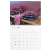 12 Months of Tablescapes Calendar 2026 カレンダー (3月 2027)