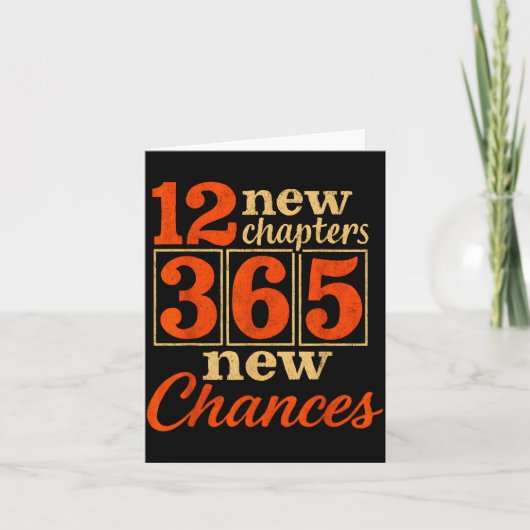 12 New Chapters 365 Chances Motivational  カード (正面)
