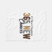 12 New Chapters 365 New Chances フリースブランケット (正面(横))