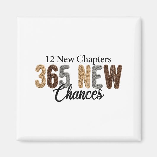 12 New Chapters 365 New Chances  マグネット (正面)