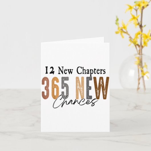 12 New Chapters 365 New Chances Family  カード (黄色い花)