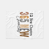 12 New Chapters 365 New Chances Family  フリースブランケット (正面(横))