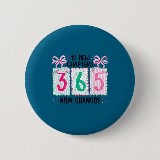 12 New Chapters 365 New Chances New Year's Eve 202 缶バッジ (正面)