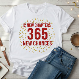  💫 12 New Chapters 365 New Chances T-Shirt トライブレンドＴシャツ