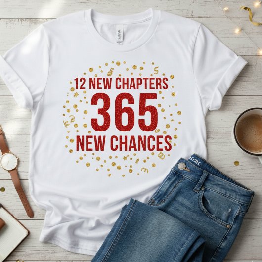  💫 12 New Chapters 365 New Chances T-Shirt トライブレンドＴシャツ
