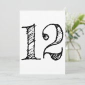 12 numéro onze manuscrit géant 招待状 (スタンド正面)