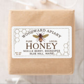 12 oz六角ハニーラベルとミツバチの巣状ハニカム ラベル (インサイチュ)