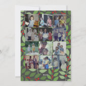 12 Photo Collage – スクリプメリート – 植物学 シーズンカード (裏面)