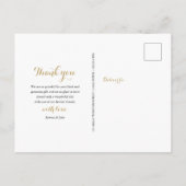 12 Photo Collage 結婚's Thank You 案内ポストカード (裏面)