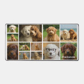 12 Photo Collage And Text Personalized  デスクマット (正面)