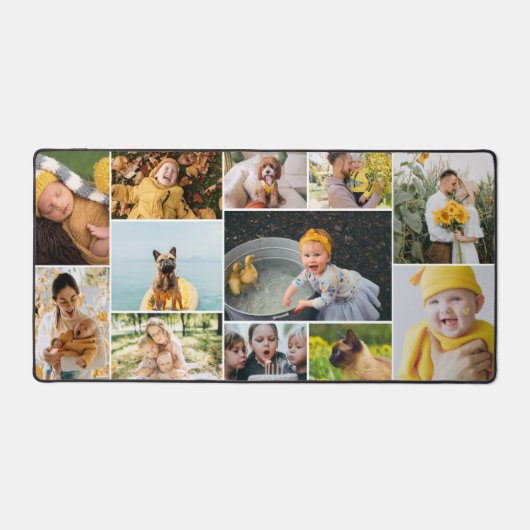 12 Photo Collage Make Your Own デスクマット (正面)
