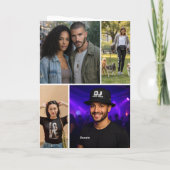 12 Photo Collage Personalized Custom カード (裏面)