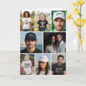 12 Photo Collage Personalized Custom カード (黄色い花)