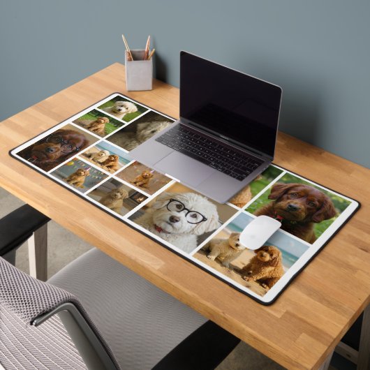 12 Photo Collage Personalized  Desk Mat デスクマット (オフィス2)