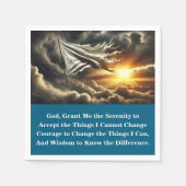 12 Step Surrender Flag | Custom AA Prayer スタンダードカクテルナプキン (正面)