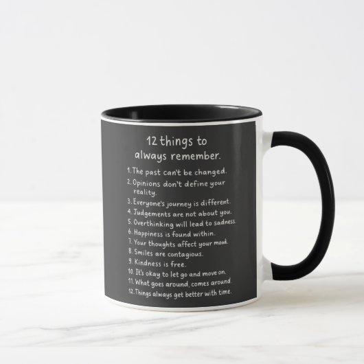 12 Things To Always Remember  マグカップ (右)
