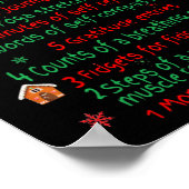 12 Ways Of Coping Funny Christmas Mental Health ポスター (角)