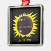 12 Xで完璧なゲームボーリング メタルオーナメント (左)