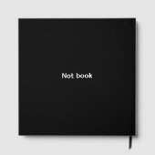 12" x 12"ノートブック ゲストブック (裏面)