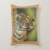 12" x 16"トラの装飾用クッション アクセントクッション (正面(垂直))