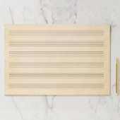 12 x 18インチの巨大なシート幅のルール音楽原稿 ペーパーパッド (インサイチュ)