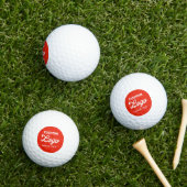 12 x Custom Logo Golf Balls - Promotional Business ゴルフボール (インサイチュ 芝生)