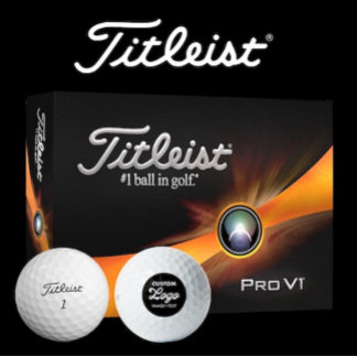 12 x Titleist Pro V1 Custom Logo Golf Balls ゴルフボール