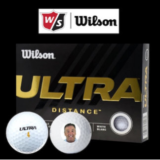 12 x Wilson Ultra 500 Custom Photo Golf Balls ゴルフボール