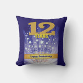 12 Year CUSTOM NAME 12 Step Anniversary Big Number クッション (正面)