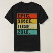 12 Years Old Epic Since June 2010 12th Birthday Gi Tシャツ (デザイン正面)