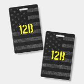 12B Combat Engineer Subdued American Flag バッジ (正面＆裏面)