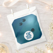 12of12ブルーボーリングボールカスタムバッグ フェイバーバッグ (クリップ留めされた状態)