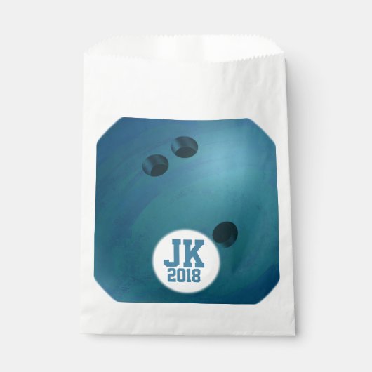 12of12ブルーボーリングボールカスタムバッグ フェイバーバッグ (正面)