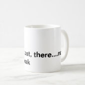 12ozコーヒーマグ白「今すぐ行け話る」 コーヒーマグカップ (正面右)