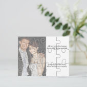 12pcカスタム写真「モック」パズル横招待状 招待状 (スタンド正面)