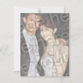 12pcフォトカスタム「モック」パズル垂直招待状 招待状 (正面)